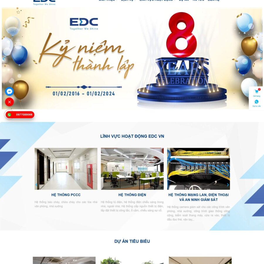 Theme WordPress Công Nghệ Giải Pháp Cơ Điện Toàn Diện