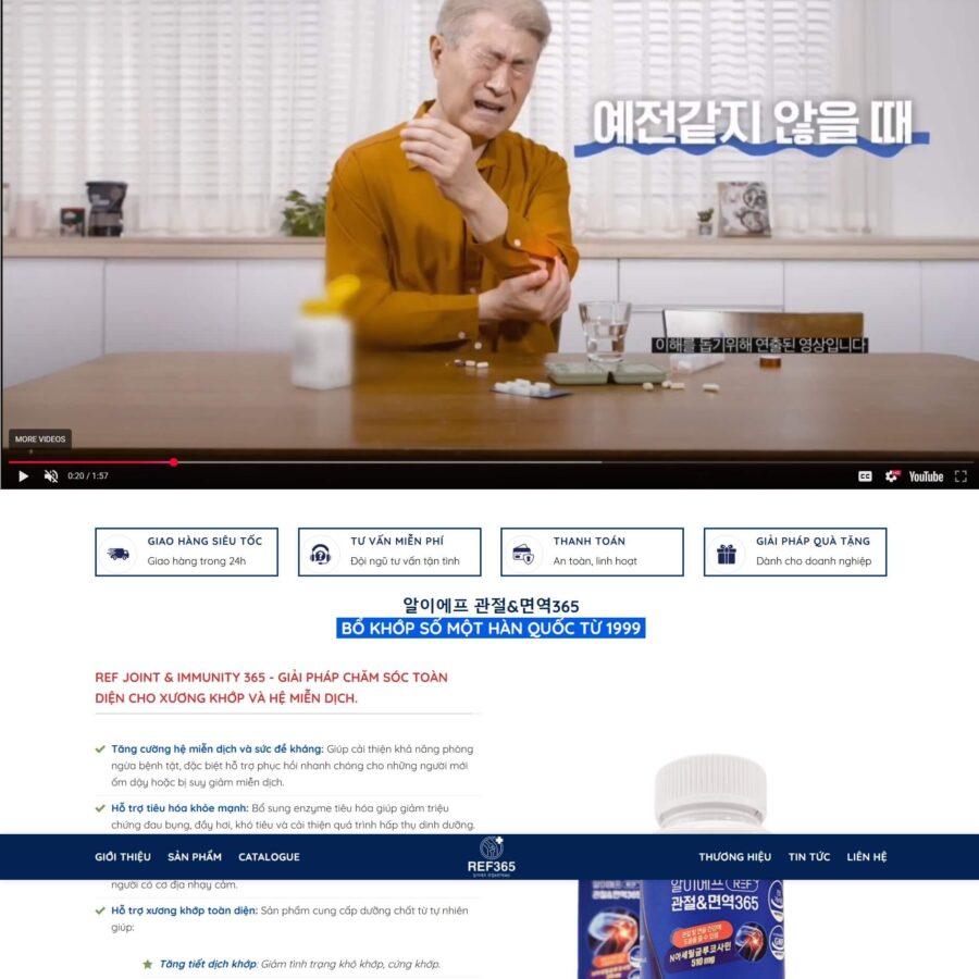 Theme WordPress Dược Phẩm Thuốc Ref365lufe