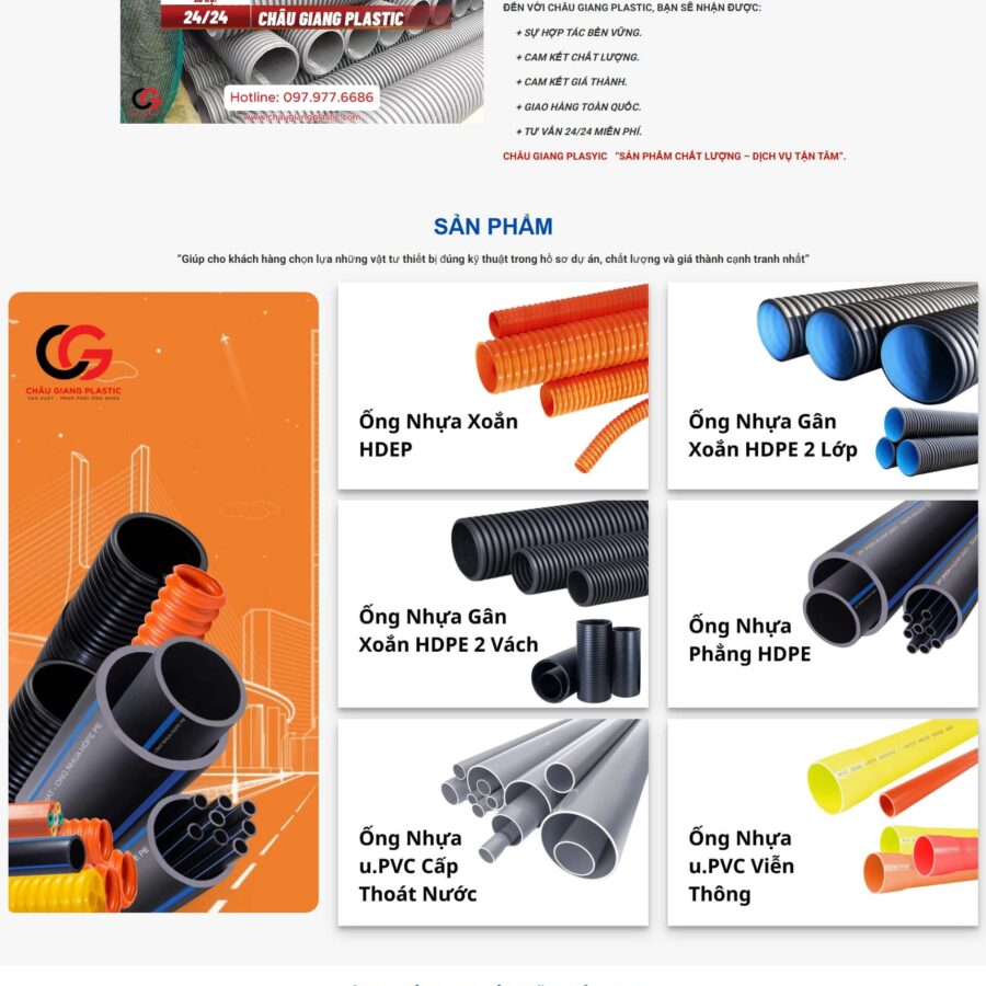 Theme WordPress Ống Nhựa