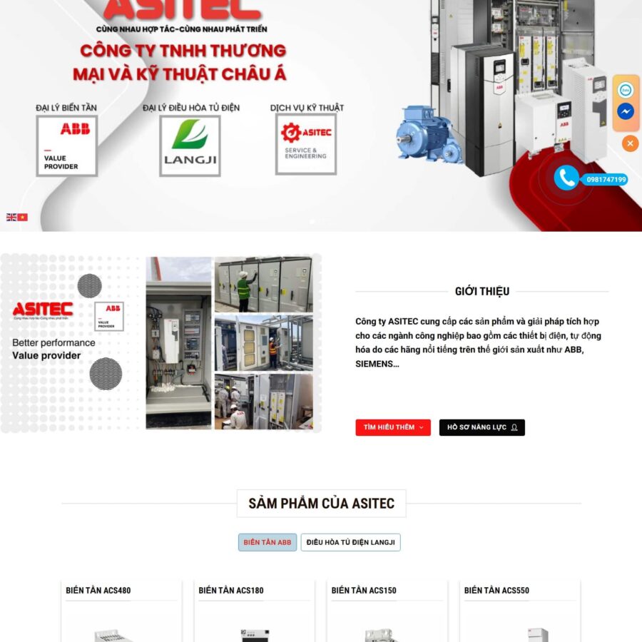 Theme WordPress Công Nghê Kỹ Thuật Châu Á