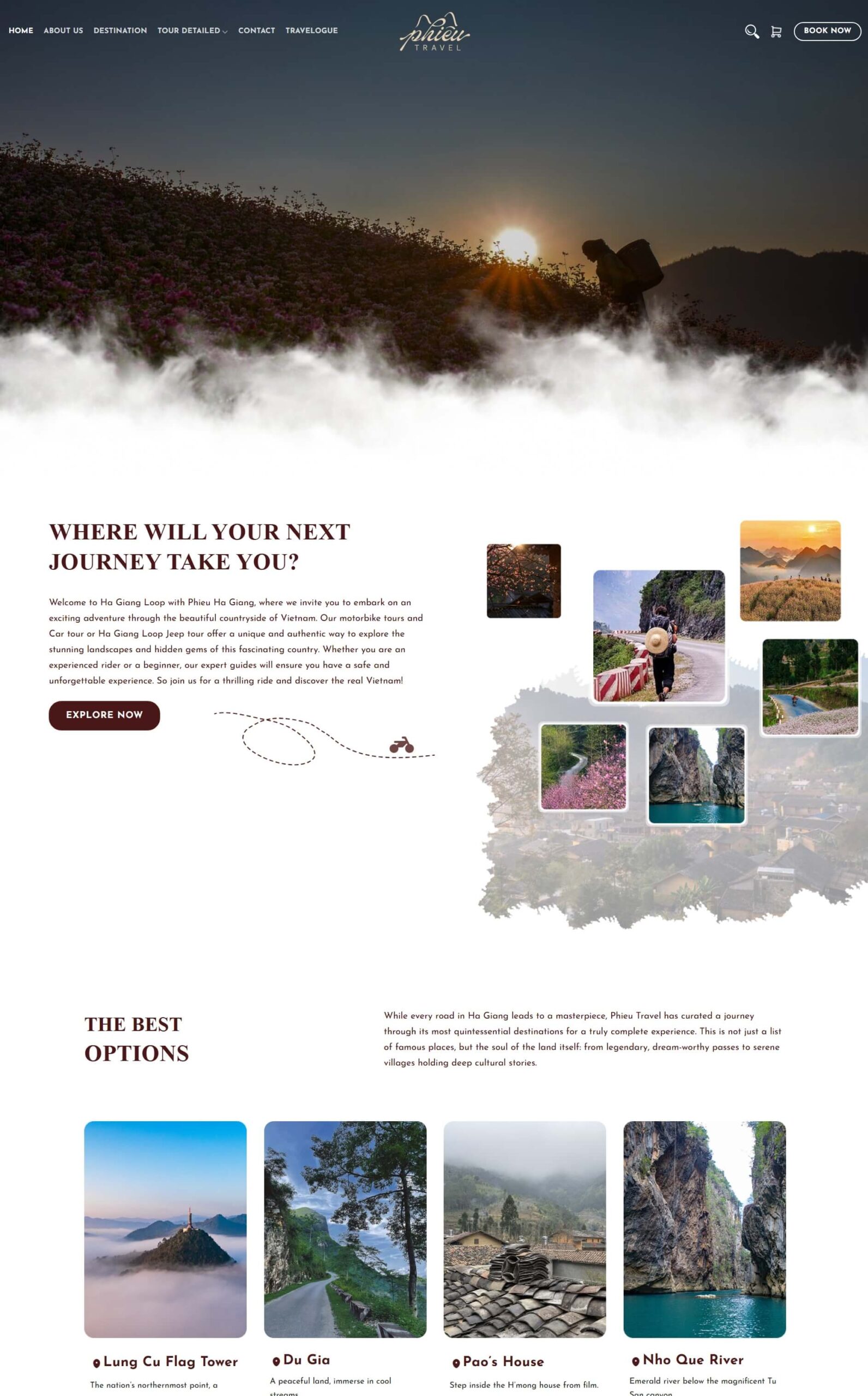 Theme WordPress Du Lịch Hà Giang