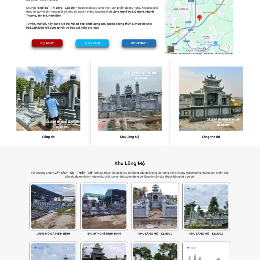 Theme WordPress đá mỹ nghệ 01