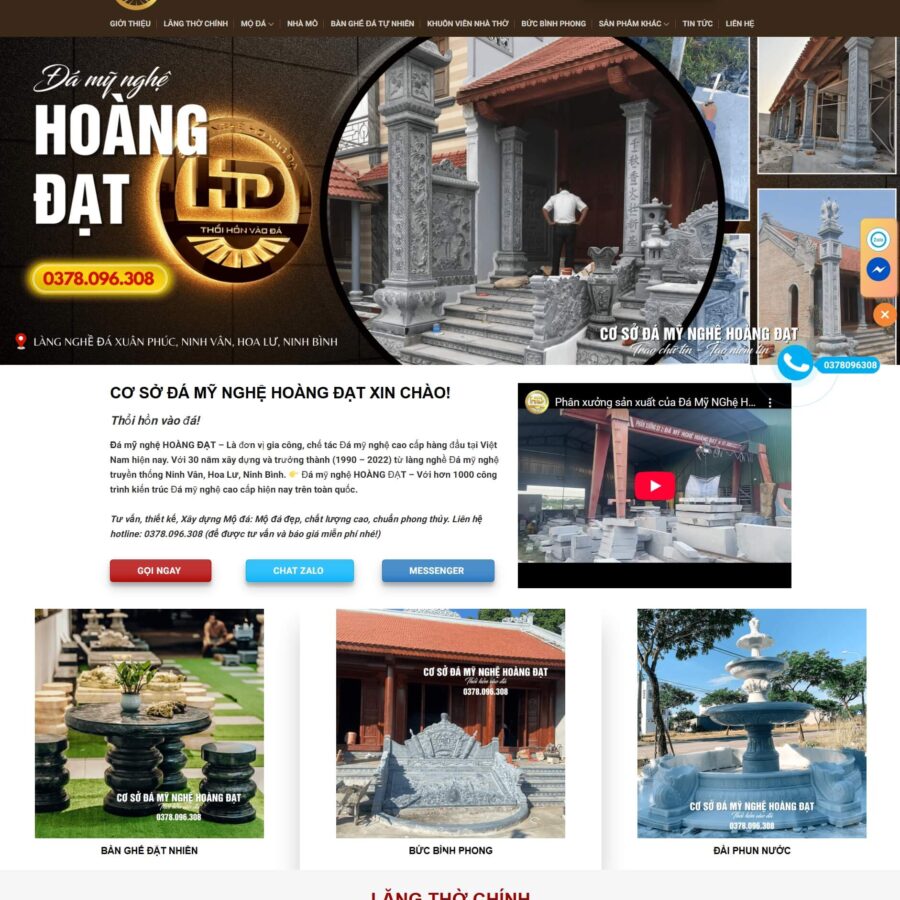 Theme WordPress đá mỹ nghệ 03