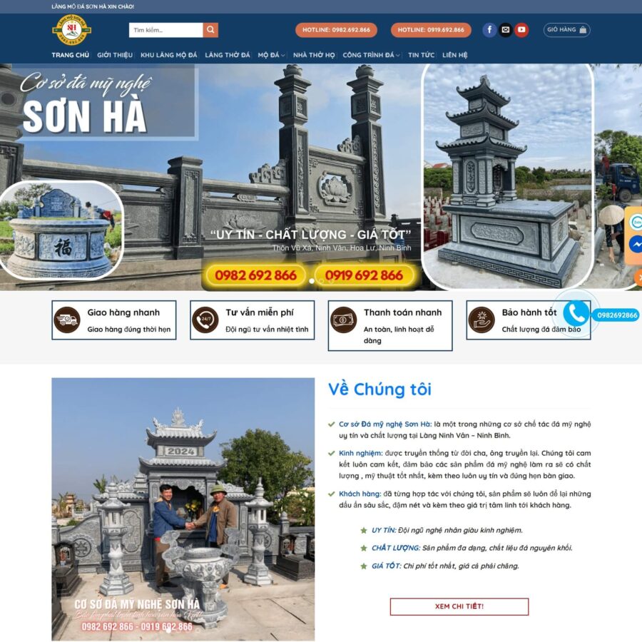 Theme WordPress đá mỹ nghệ 05