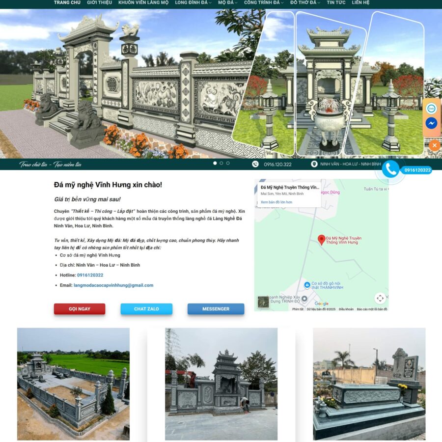 Theme WordPress đá mỹ nghệ 09
