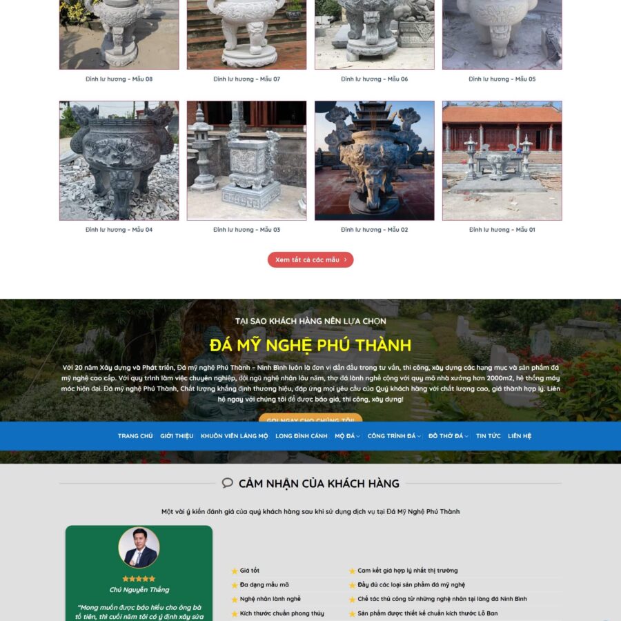 Theme WordPress đá mỹ nghệ 13