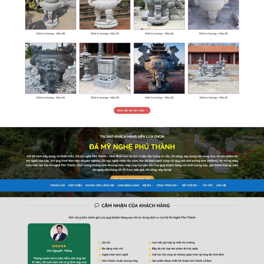 Theme WordPress đá mỹ nghệ 13